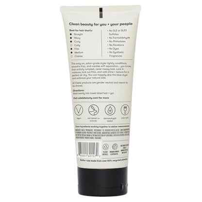 Odele Air Dry Styler - No-Heat Styling Gel for Frizz-Free, Defined Hair (6 oz)