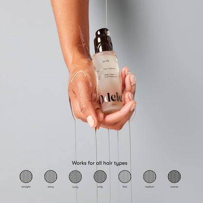 Odele Hair Oil with Baobab & Argan Oils - Lightweight Frizz Control, Shine & Hydration for All Hair Types, 1.7 Fl Oz