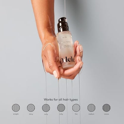 Odele Hair Oil with Baobab & Argan Oils - Lightweight Frizz Control, Shine & Hydration for All Hair Types, 1.7 Fl Oz