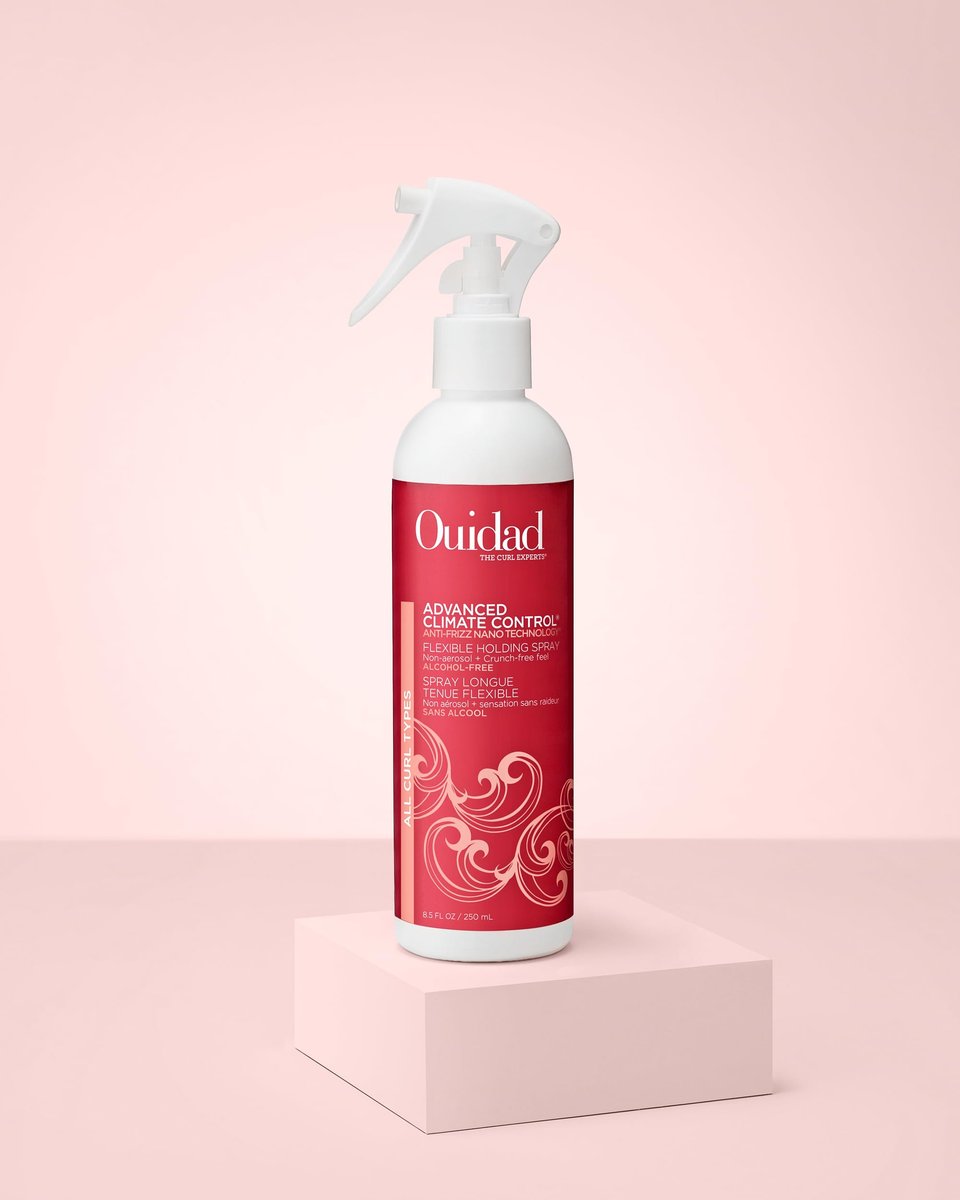 Ouidad Advanced Climate Control Holding Spray - Flexible Curly Hair Spray for Voluminous, Frizz-Free Curls (8.5 fl oz) Avelisse