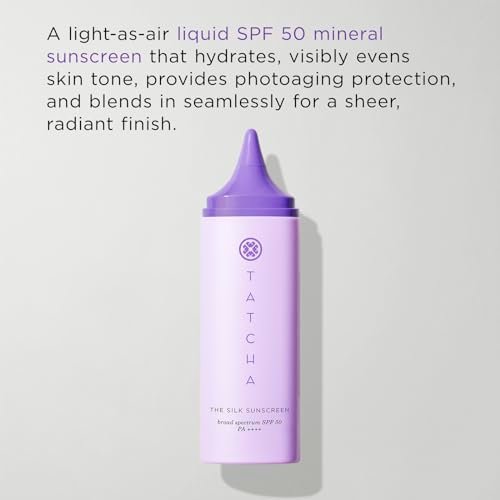 TATCHA The Silk Sunscreen Broad Spectrum SPF 50 PA++++ Weightless Hydrating Mineral Sunscreen 50 ml Avelisse