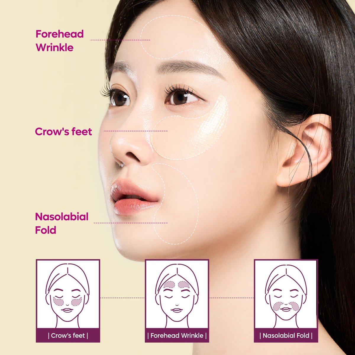 Dr.Melaxin Cemenrete Calcium Volume Eye Patches – 60 Patches for Sagging Skin, Wrinkles, Puffy Eyes & Dark Circles Avelisse