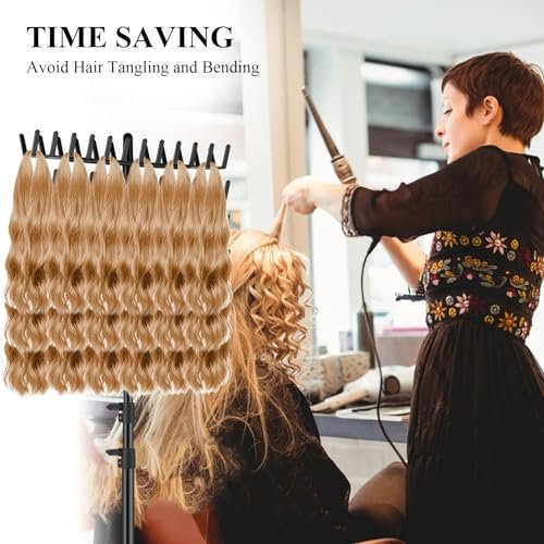 JANMPASK Braiding Hair Rack Height Adjustable 144 Pegs - Braiding Rack Hair Extension Holder with Hair Braiding Tools Hair Divider Rack for Braiding Hair Separator Stand (Black) Avelisse
