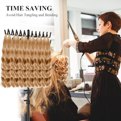 JANMPASK Braiding Hair Rack Height Adjustable 144 Pegs - Braiding Rack Hair Extension Holder with Hair Braiding Tools Hair Divider Rack for Braiding Hair Separator Stand (Black) Avelisse