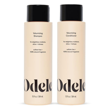 Odele Volumizing Sulfate-Free Shampoo & Conditioner Set - Adds Moisture, Shine, and Fullness for Straight or Wavy Hair - 13 Fl Oz Each (2-Pack) Avelisse