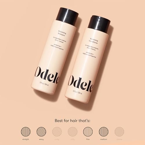 Odele Volumizing Sulfate-Free Shampoo & Conditioner Set - Adds Moisture, Shine, and Fullness for Straight or Wavy Hair - 13 Fl Oz Each (2-Pack) Avelisse