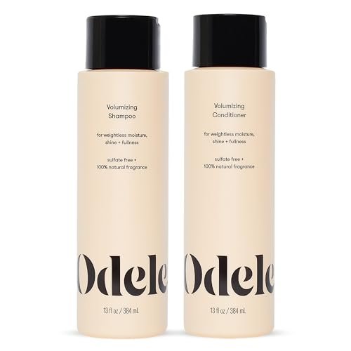 Odele Volumizing Sulfate-Free Shampoo & Conditioner Set - Adds Moisture, Shine, and Fullness for Straight or Wavy Hair - 13 Fl Oz Each (2-Pack) Avelisse