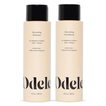 Odele Volumizing Sulfate-Free Shampoo & Conditioner Set - Adds Moisture, Shine, and Fullness for Straight or Wavy Hair - 13 Fl Oz Each (2-Pack) Avelisse