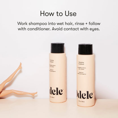 Odele Volumizing Sulfate-Free Shampoo & Conditioner Set - Adds Moisture, Shine, and Fullness for Straight or Wavy Hair - 13 Fl Oz Each (2-Pack) Avelisse