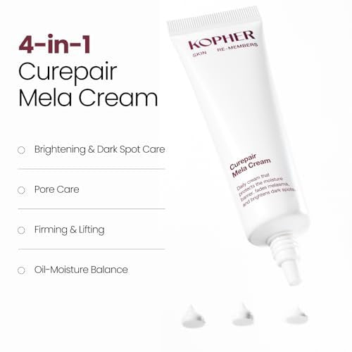 Kopher Curepair Mela Cream [4ever Edition] - Soothing & Repairing Moisturizer for Sensitive Skin with 10 Growth Factors, Redness Relief, Barrier Strengthening, Korean Skincare (1.18 fl.oz.) Avelisse