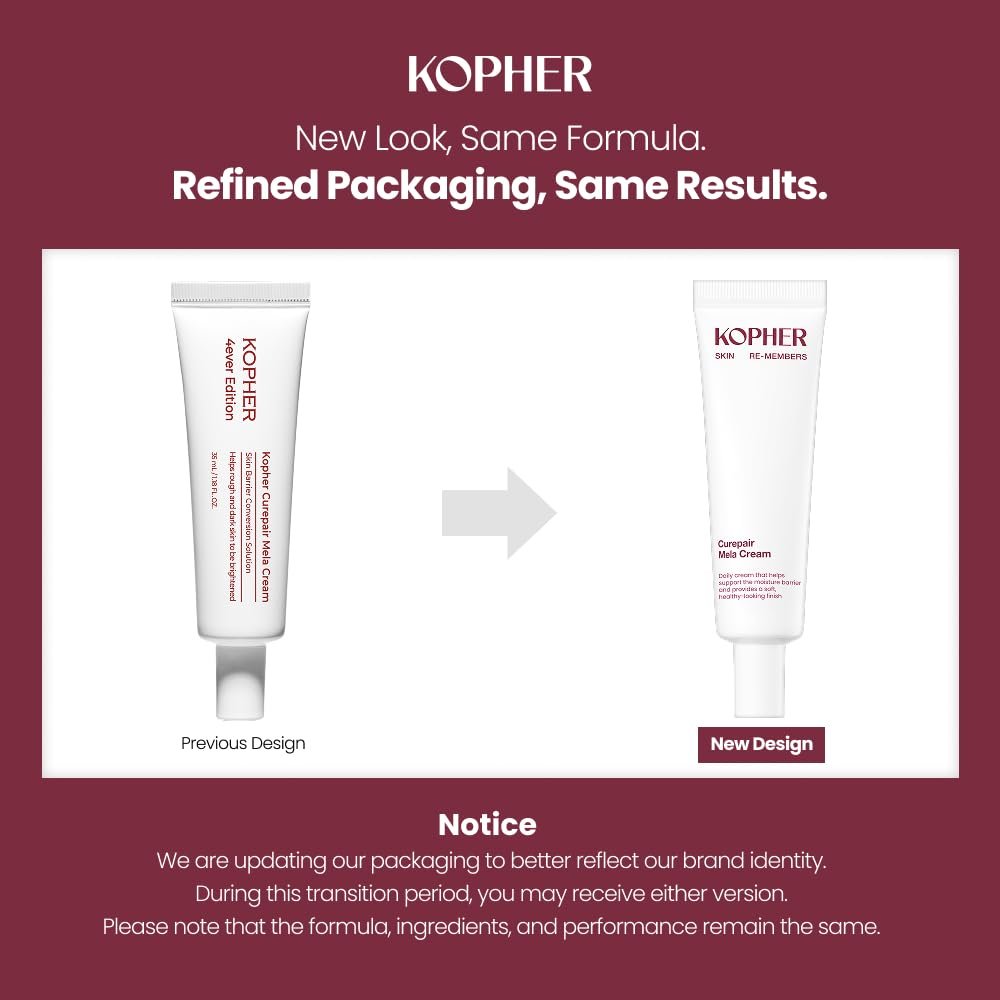 Kopher Curepair Mela Cream [4ever Edition] - Soothing & Repairing Moisturizer for Sensitive Skin with 10 Growth Factors, Redness Relief, Barrier Strengthening, Korean Skincare (1.18 fl.oz.) Avelisse