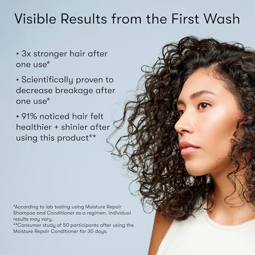 Odele Moisture Repair Sulfate-Free Shampoo & Conditioner Set – Intense Hydration for Dry or Damaged Hair, 13 Fl Oz Each (2-Pack) Avelisse