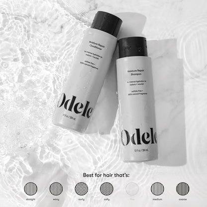 Odele Moisture Repair Sulfate-Free Shampoo & Conditioner Set – Intense Hydration for Dry or Damaged Hair, 13 Fl Oz Each (2-Pack) Avelisse
