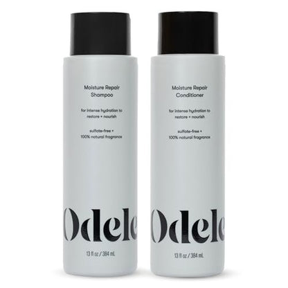 Odele Moisture Repair Sulfate-Free Shampoo & Conditioner Set – Intense Hydration for Dry or Damaged Hair, 13 Fl Oz Each (2-Pack) Avelisse
