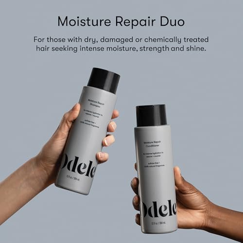 Odele Moisture Repair Sulfate-Free Shampoo & Conditioner Set – Intense Hydration for Dry or Damaged Hair, 13 Fl Oz Each (2-Pack) Avelisse