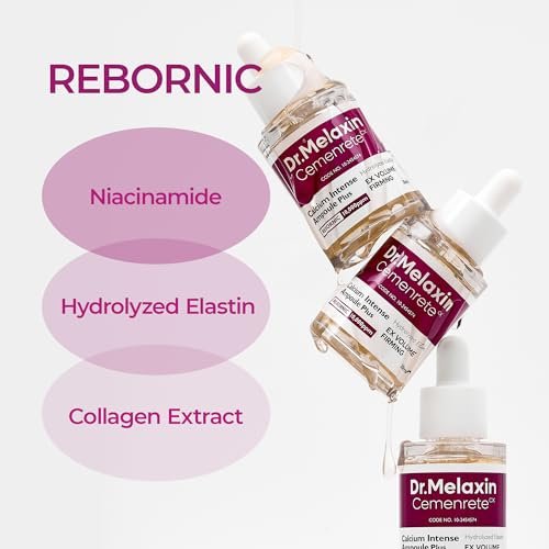 Dr.Melaxin Cemenrete Calcium Ampoule Plus – Under Eye Serum with Adenosine and Niacinamide for Dark Circles, Fine Lines, Eye Bags, and Sagging Skin (1.01 fl oz) Avelisse