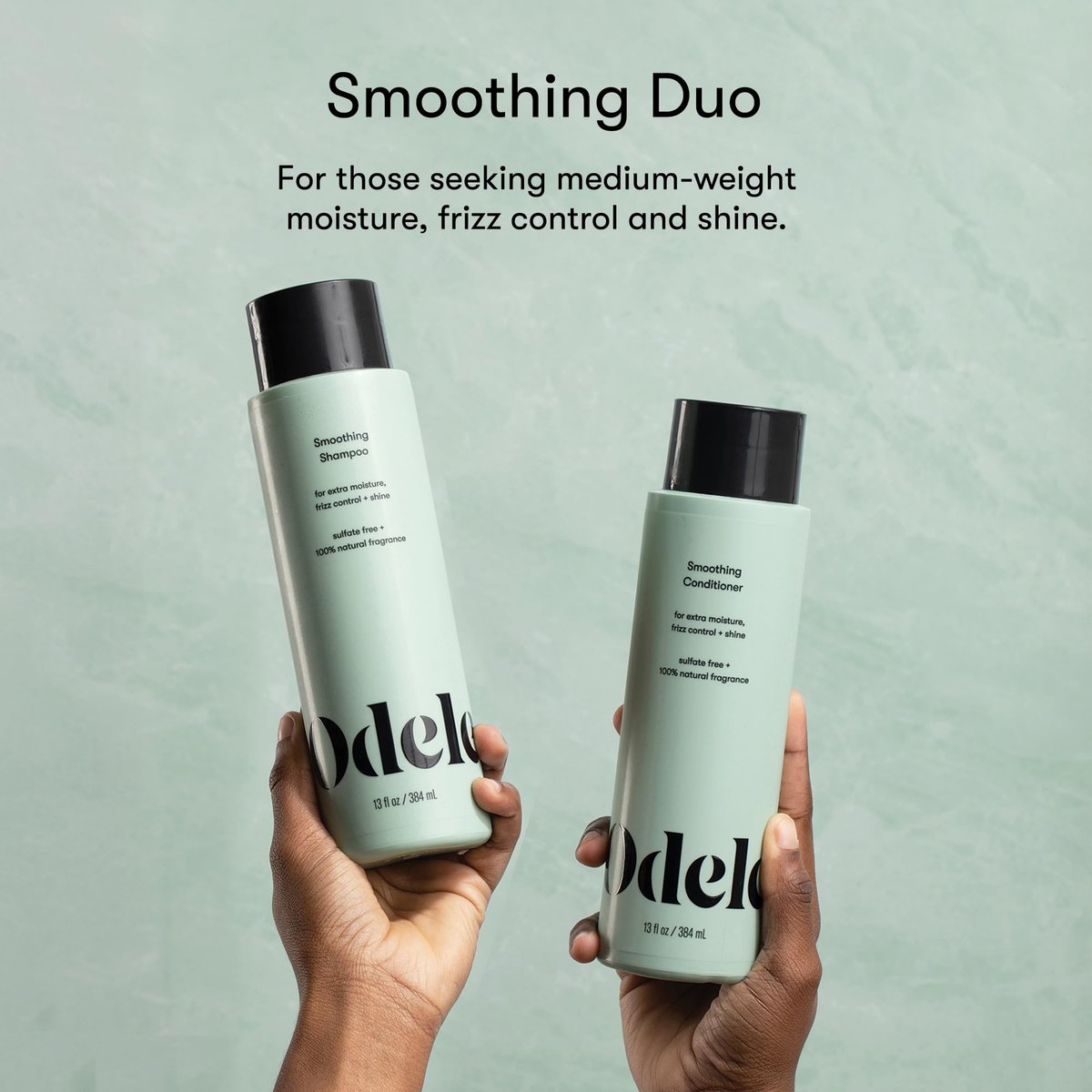 Odele Smoothing Sulfate-Free Shampoo & Conditioner Set for Frizz Control & Shine, 13 Fl Oz Each (2-Pack) Avelisse