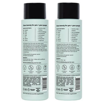 Odele Smoothing Sulfate-Free Shampoo & Conditioner Set for Frizz Control & Shine, 13 Fl Oz Each (2-Pack) Avelisse