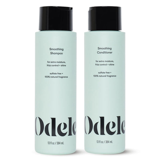 Odele Smoothing Sulfate-Free Shampoo & Conditioner Set for Frizz Control & Shine, 13 Fl Oz Each (2-Pack) Avelisse