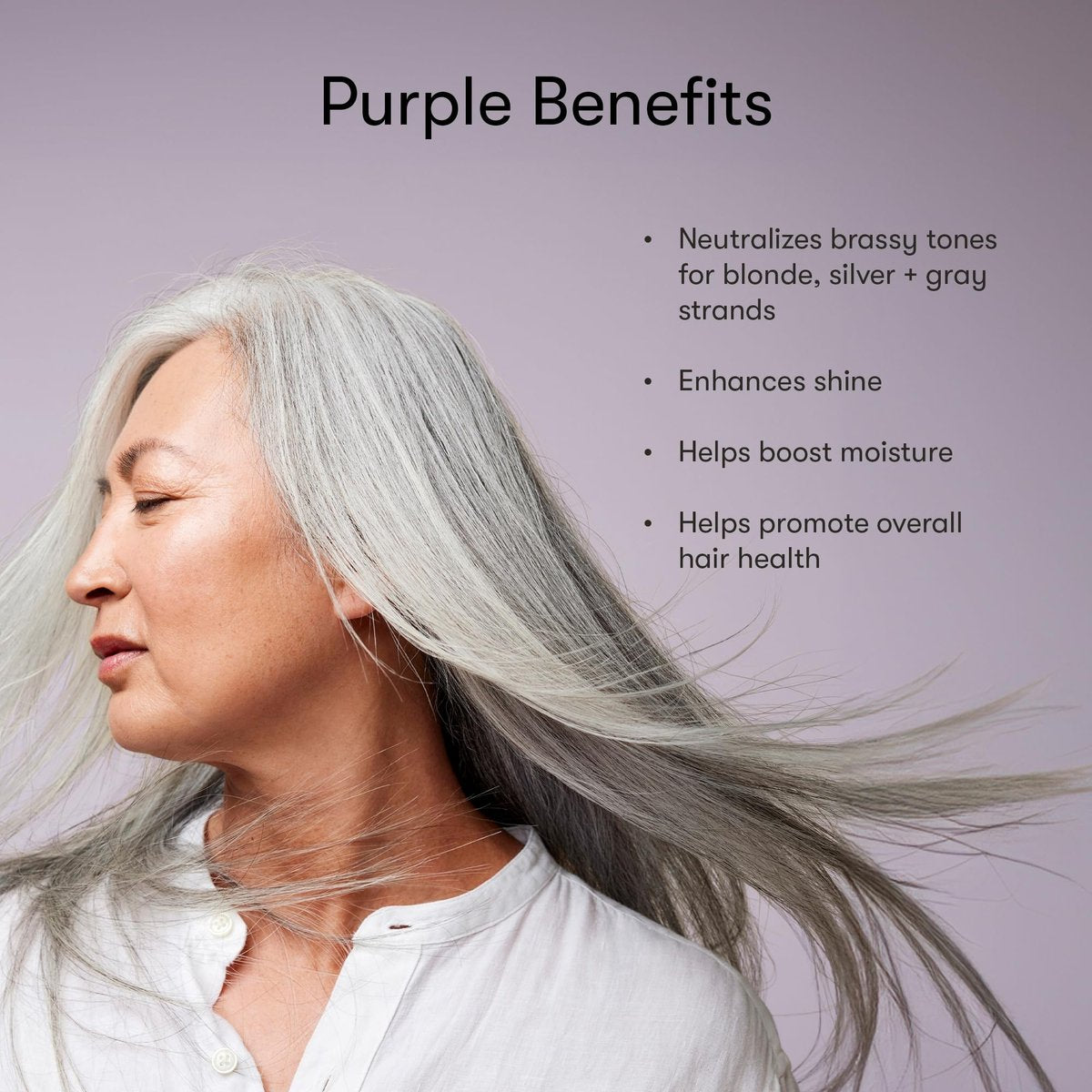 Odele Sulfate-Free Purple Shampoo & Conditioner Set for Blonde, Silver & Gray Hair - 13 Fl Oz Each (2-Pack) - Neutralizes Brassy Tones Avelisse