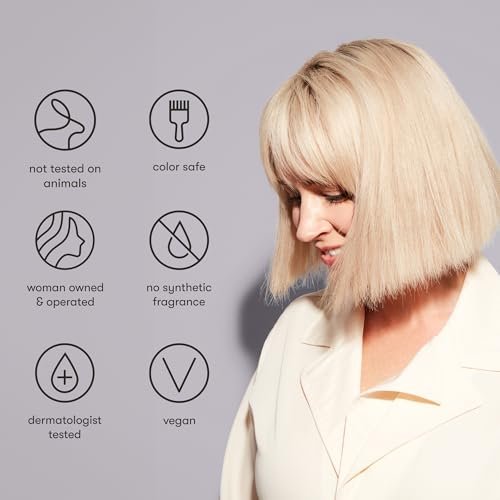Odele Sulfate-Free Purple Shampoo & Conditioner Set for Blonde, Silver & Gray Hair - 13 Fl Oz Each (2-Pack) - Neutralizes Brassy Tones Avelisse