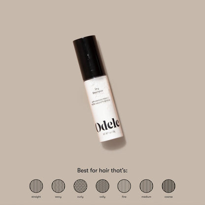 Odele Dry Shampoo Powder - Absorbs Oil, Revives Volume & Nourishes Scalp, for All Hair Types (1 oz)
