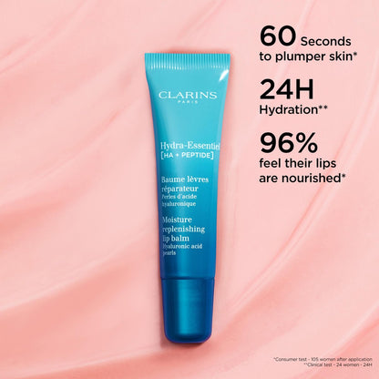 Clarins Hydra-Essentiel Moisture Replenishing Lip Balm – 24H Hydration with Hyaluronic Acid & Plumping Peptides Avelisse