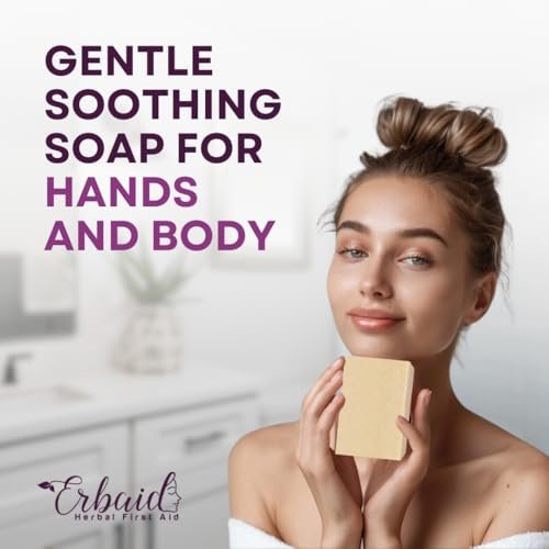 Eczema Soap Bar for Face and Body – All Natural Dermatitis, Psoriasis Treatment for Dry Itchy Sensitive Skin Relief – Gentle Detoxifying, Healing, Anti-Itch, Oatmeal Goat Milk Wash for Kids & Adults - görsel 12