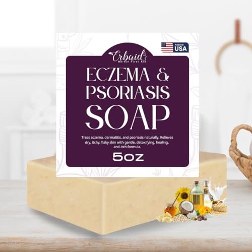 Eczema Soap Bar for Face and Body – All Natural Dermatitis, Psoriasis Treatment for Dry Itchy Sensitive Skin Relief – Gentle Detoxifying, Healing, Anti-Itch, Oatmeal Goat Milk Wash for Kids & Adults - görsel 16