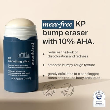 Cocokind KP Smoothing Stick – Mess-Free Keratosis Pilaris Bump Body Scrub for All Skin Types, Fragrance Free, Cruelty Free, Vegan, 1.7 oz Avelisse