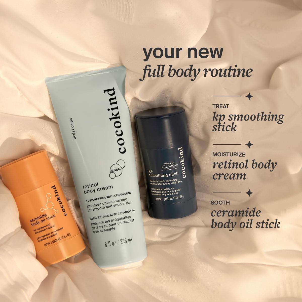 Cocokind KP Smoothing Stick – Mess-Free Keratosis Pilaris Bump Body Scrub for All Skin Types, Fragrance Free, Cruelty Free, Vegan, 1.7 oz Avelisse