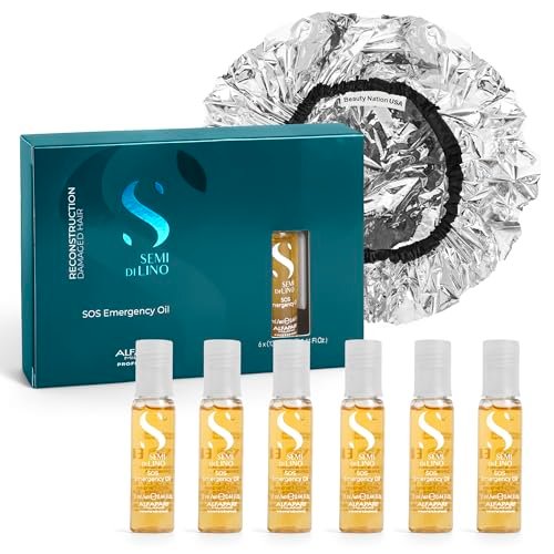 Alfaparf SOS Reconstruction Repair Emergency Oil – 6 Vials with Conditioning Treatment Cap by Beauty Nation Avelisse