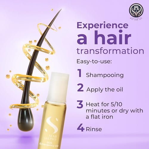 Alfaparf SOS Reconstruction Repair Emergency Oil – 6 Vials with Conditioning Treatment Cap by Beauty Nation Avelisse