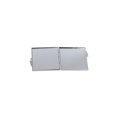 Zaoalife Portable Square Mini Pocket Makeup Mirror - Folding Rhinestone Compact Travel Mirror for Men & Women (Pink)