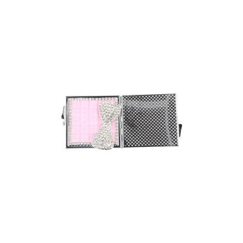 Zaoalife Portable Square Mini Pocket Makeup Mirror - Folding Rhinestone Compact Travel Mirror for Men & Women (Pink) - görsel 12
