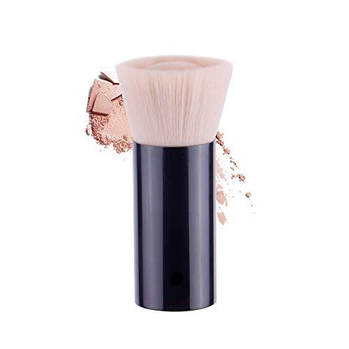 Anne's Giverny Foundation Brush - Professional Blending Brush for Loose Powder & Liquid Foundation, Black Synthetic Avelisse