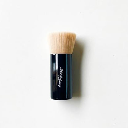 Anne's Giverny Foundation Brush - Professional Blending Brush for Loose Powder & Liquid Foundation, Black Synthetic Avelisse