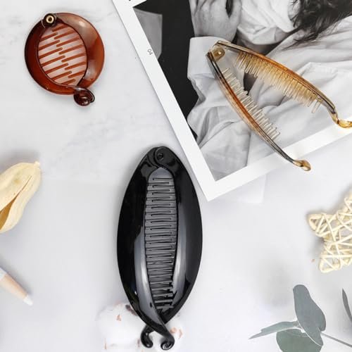 ROYHOO 20PCS Banana Hair Clips - Classic Hair Comb Banana Clips Ponytail Hair Holder for Women Girls, 7 Styles, Resin, Multicolor - görsel 8