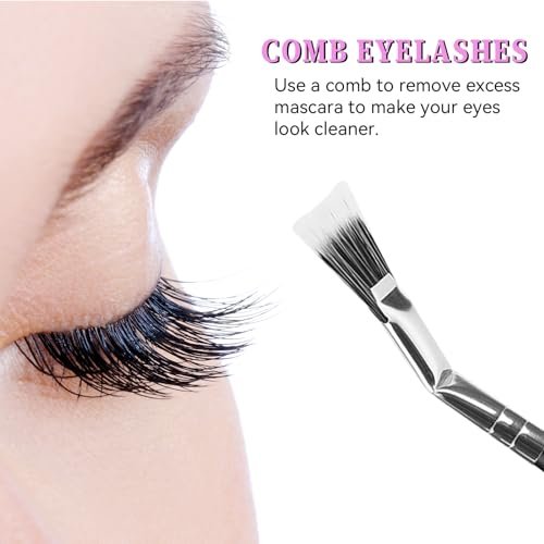 Folding Angle Lash Brush – Scalloped Mascara Fan Brush for Natural Lifted Lashes - görsel 12