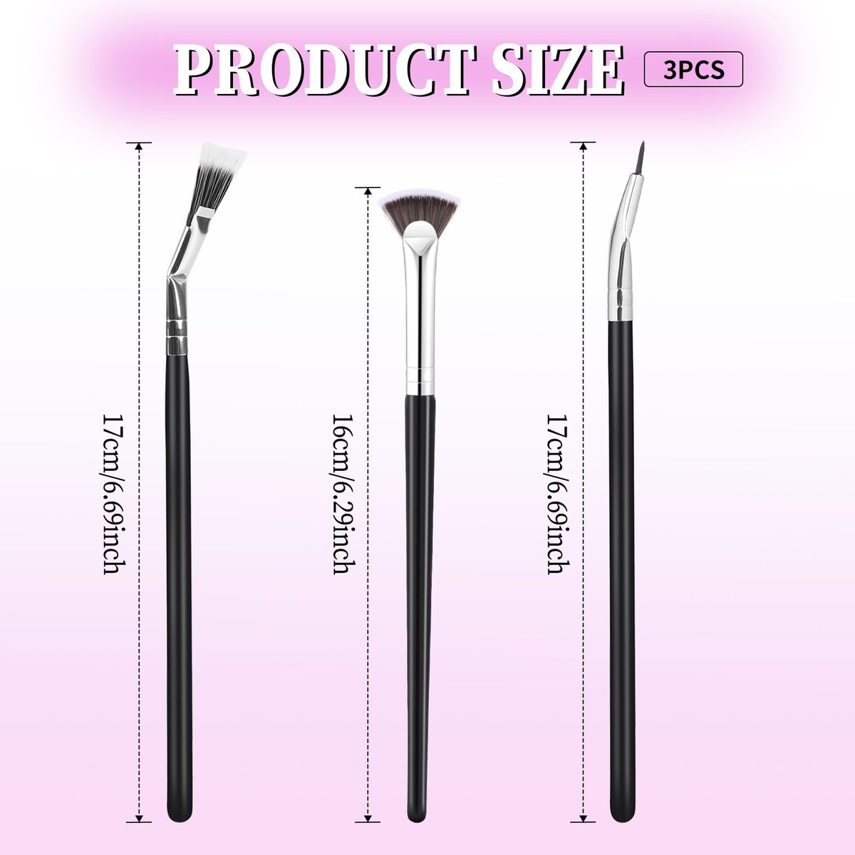 Folding Angle Lash Brush – Scalloped Mascara Fan Brush for Natural Lifted Lashes - görsel 3