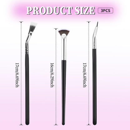 Folding Angle Lash Brush – Scalloped Mascara Fan Brush for Natural Lifted Lashes