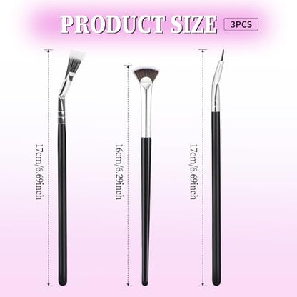 Folding Angle Lash Brush – Scalloped Mascara Fan Brush for Natural Lifted Lashes