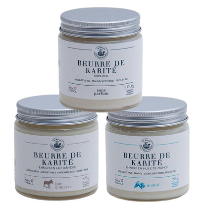La Maison du Savon de Marseille Shea Butter Enriched with Donkey Milk - Pure & Natural Body Butter for All Skin Types - 7.23 oz