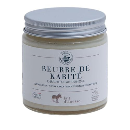 La Maison du Savon de Marseille Shea Butter Enriched with Donkey Milk - Pure & Natural Body Butter for All Skin Types - 7.23 oz