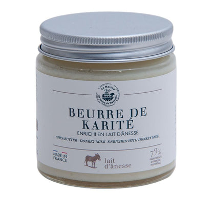 La Maison du Savon de Marseille Shea Butter Enriched with Donkey Milk - Pure & Natural Body Butter for All Skin Types - 7.23 oz
