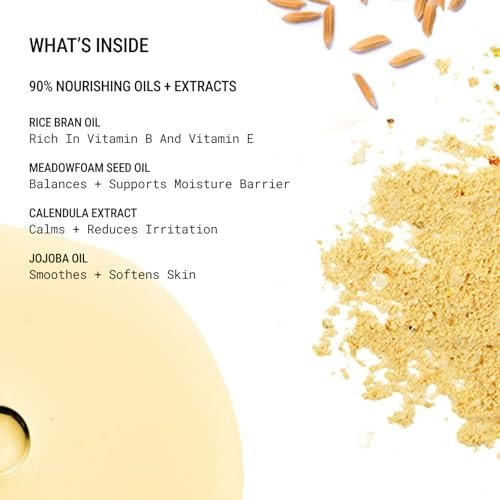 JUNO & Co. Body Oil Rinse Shower Cleanser – Hydrating Rice Bran & Meadowfoam Seed Wash for Dry or Sensitive Skin, Daily Use, 9.13 fl oz Avelisse