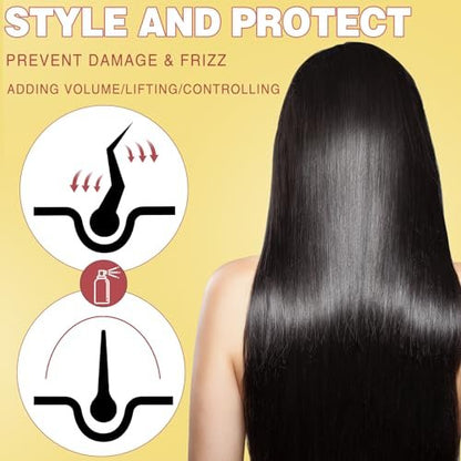 2-Pack Coconut Heat Protection Spray – Thermal Protector for Hair, Travel Size, Paraben & Dye Free