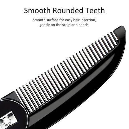 4-Pack Handmade Sawcut Mustache Comb – Best Pocket Folding Comb for Moustaches and Short Beards