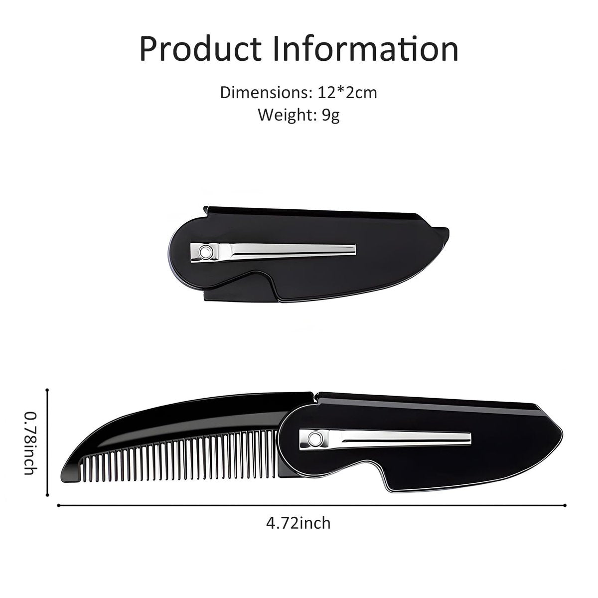 4-Pack Handmade Sawcut Mustache Comb – Best Pocket Folding Comb for Moustaches and Short Beards - görsel 13