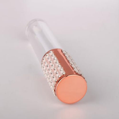 COSIDEA 15-Pack Round Empty 5ml Rose Gold Lip Gloss Tubes with Wand Pearl – Acrylic Lip Gloss Containers for DIY Lip Oil Packing